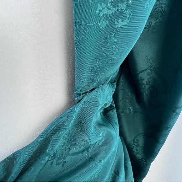 VINTAGE 80s Scott McClintock emerald holiday DRESS - Picture 12 of 12